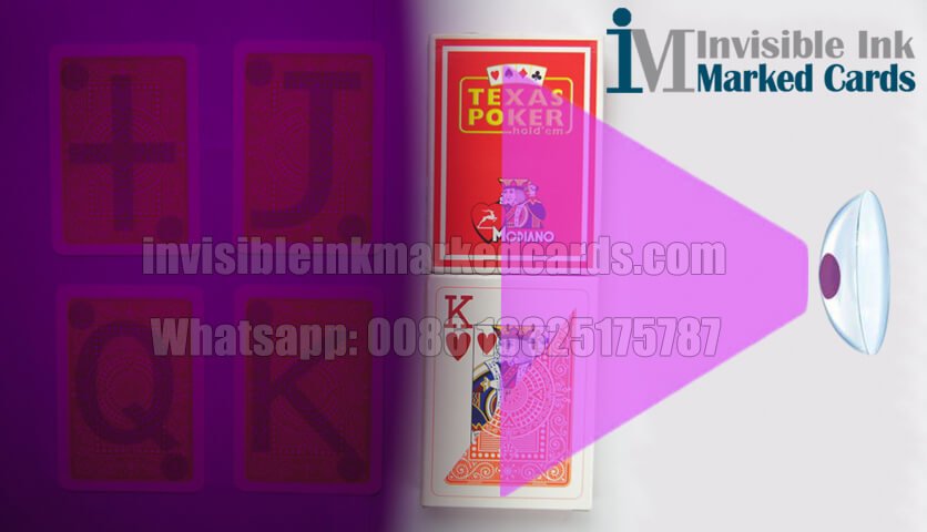Infrared Contact Lenses Seeing Modiano Texas Holdem Marked Cards