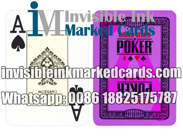 modiano wsop cheating poker marked cards